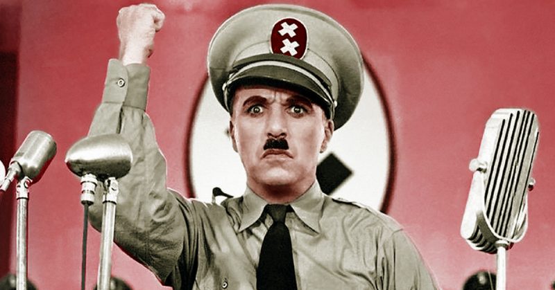 Chaplin in The Great Dictator
