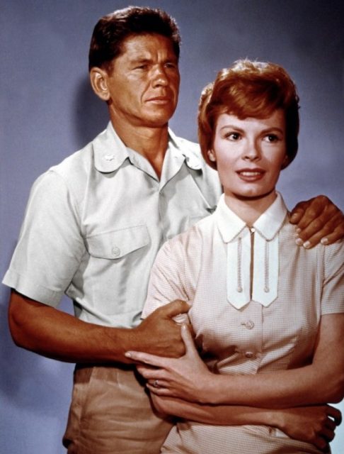 Charles Bronson and Patricia Owens in the film X-15 (1961) – publicity still