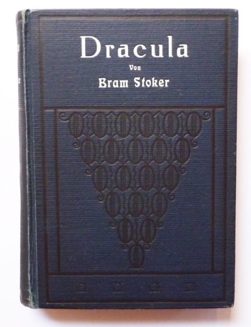Dracula by Bram Stoker, German edition. Photo by Selfie756 CC BY-SA 4.0