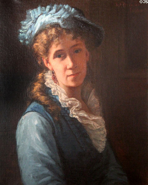 A portrait of Elizabeth Alcott.