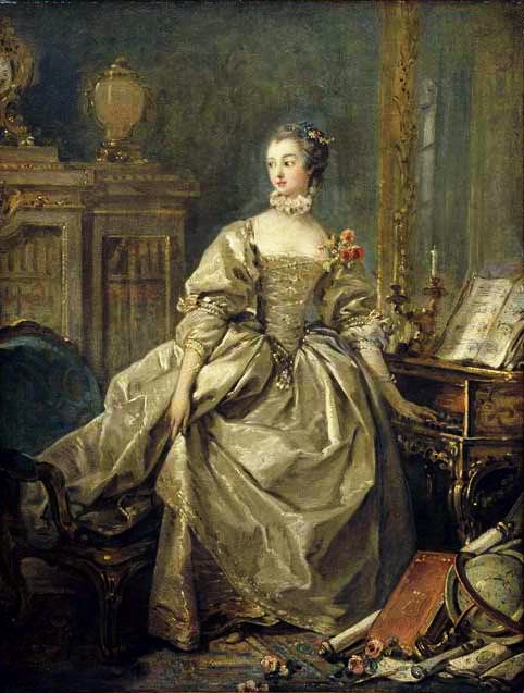 Madame de Pompadour, portrait by François Boucher.