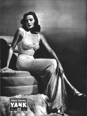 Gene Tierney in Yank Army Weekly