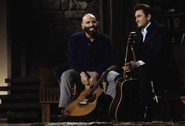 Shel Silverstein and Johnny Cash April 1, 1970. Photo by ABC Photo Archives/ABC via Getty Images