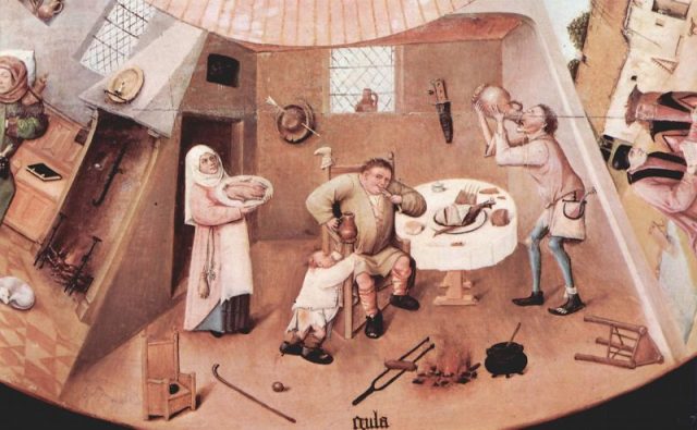 Gula – The Seven Deadly Sins and the Four Last Things, by Hieronymus Bosch.