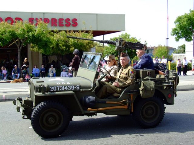 Jeep with 50 cal. Browning machine gun Photo by Guinnog CC BY-SA 3.0