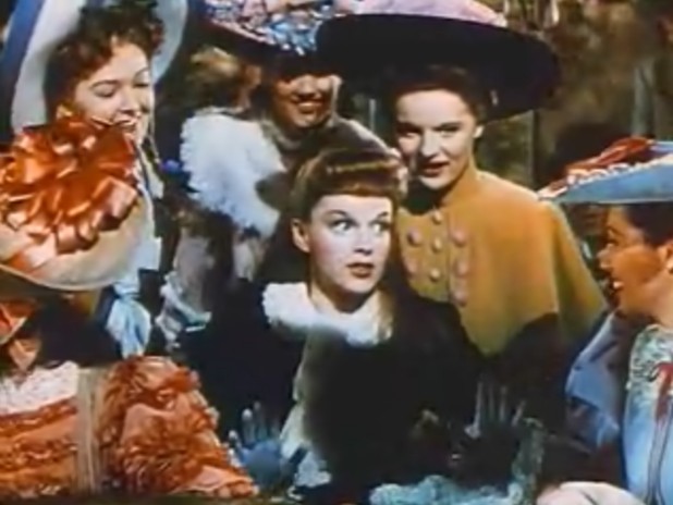 Cropped screenshot of Judy Garland from the trailer for the film ‘Meet Me in St. Louis’