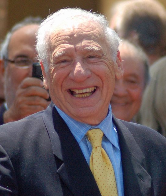 Mel Brooks attending a ceremony to receive a star on the Hollywood Walk of Fame. Photo by Angela George CC BY-SA 3.0