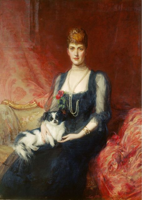 Portrait of Queen Alexandra, when Princess of Wales, with Facey