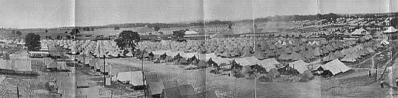 Great Camp on the Gettysburg Battlefield.