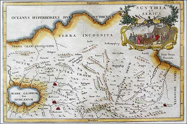 Scythia et Serica, 18th century map.