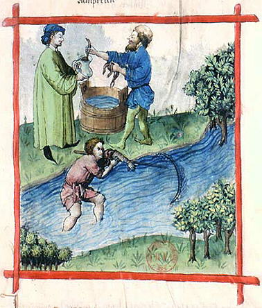 Illustration from an edition of Tacuinum Sanitatis, 15th century