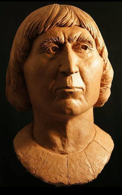 The face of Robert the Bruce by forensic sculptor Christian Corbet. Photo by S.A.Farabi CC BY-SA 4.0