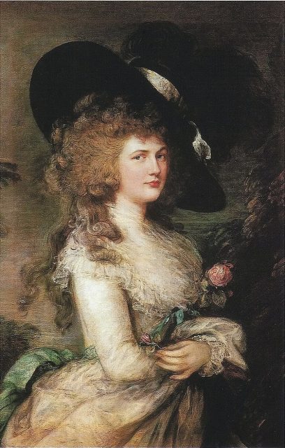 Georgiana, Duchess of Devonshire, by Thomas Gainsborough (1787), stolen by Worth in 1876.