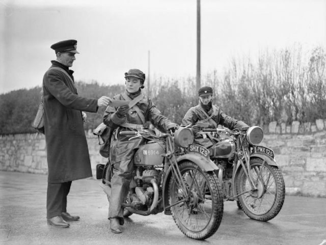 Police pulling over women motorcyclists