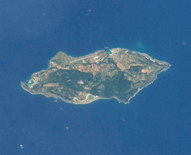 Yonaguni Island, the westernmost island in Japan, located in Okinawa Prefecture.