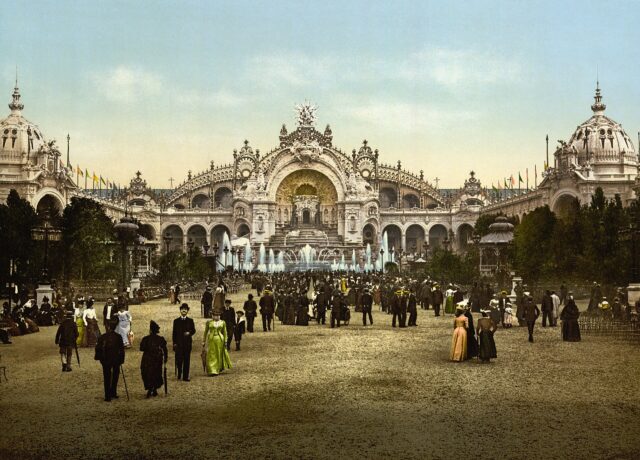 Painting of the 1900 Paris Exposition