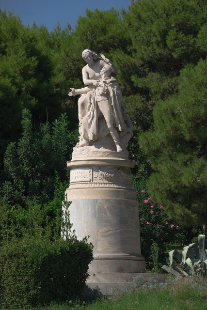 Statue of Lord Byron in Athens.