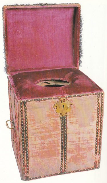 A Close Stool (c.1650) from the Hampton Court collection