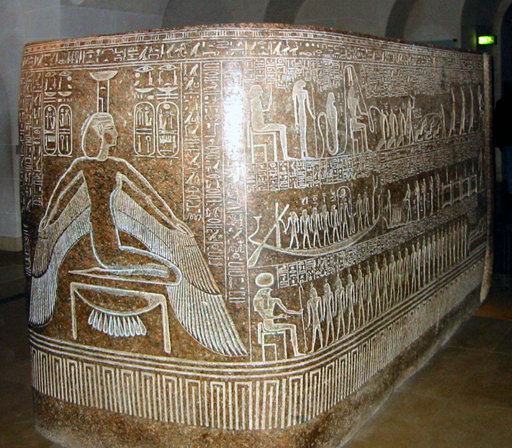 Sarcophagus of Ramesses III (Louvre).