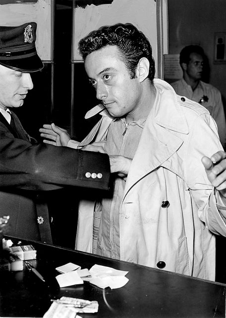 Bruce at his arrest in 1961.