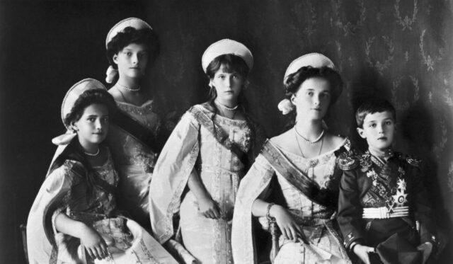 Portrait of the Romanov children.