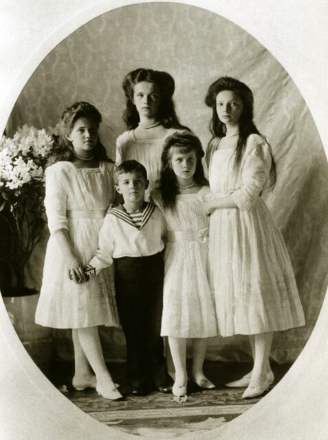 Portrait of the Romanov children.