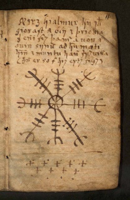 Icelandic grimoire – the magical sign Ægishjálmur.