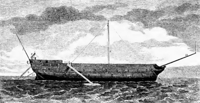 HMS Jersey Prison Ship, 1782.