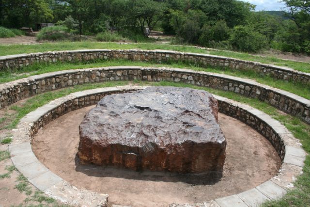 The Hoba meteorite is the largest known meteorite and the most massive naturally occurring piece of iron known at the Earth’s surface.