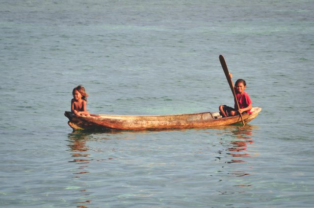 Semporna: Bajau children in Borneo.