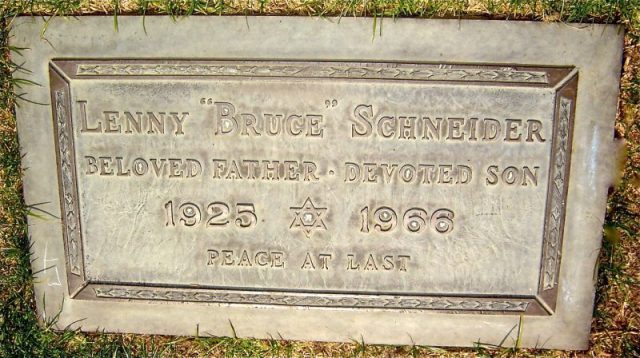 Bruce’s grave at Eden Memorial Park Cemetery in Mission Hills, California. Photo by Paul Neugass CC BY-SA 3.0