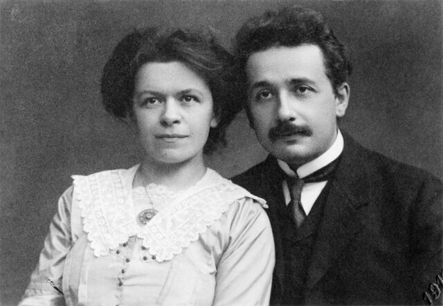 Portrait of Mileva Marić and Albert Einstein