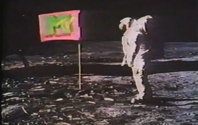 The first images shown on MTV were a montage of the Apollo 11 moon landing