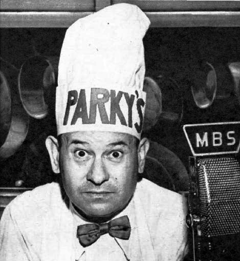Photo of Harry Parke as Parky from the radio show Meet Me at Parky’s.