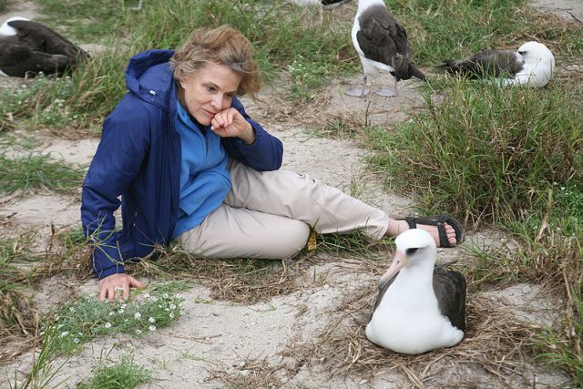 Sylvia Earle and Wisdom the Albatross