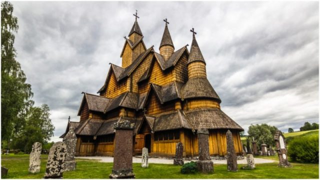 Heddal Stavkyrkje, Notodden, Norway.