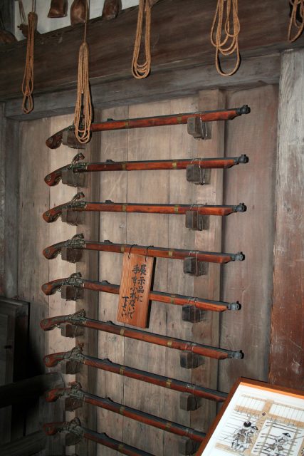 Weapon racks inside the keep Photo by Corpse Reviver CC BY 3.0