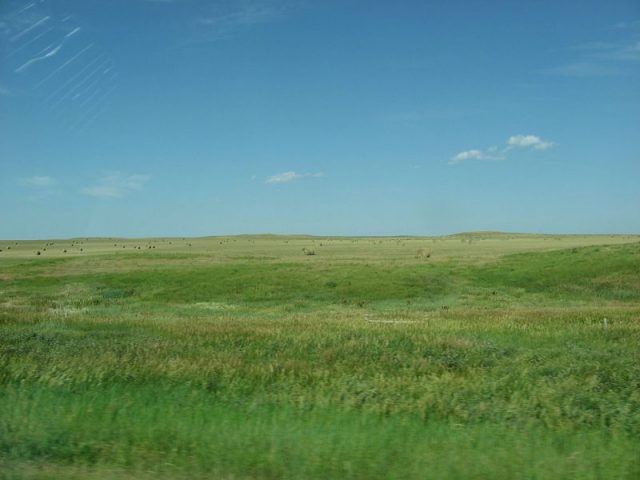 Cheyenne River Indian Reservation in South Dakota. Glass’s survival journey did not take place in the cold season, nor did it involve tall mountain ranges. Photo by Spencer CC BY-SA 2.5