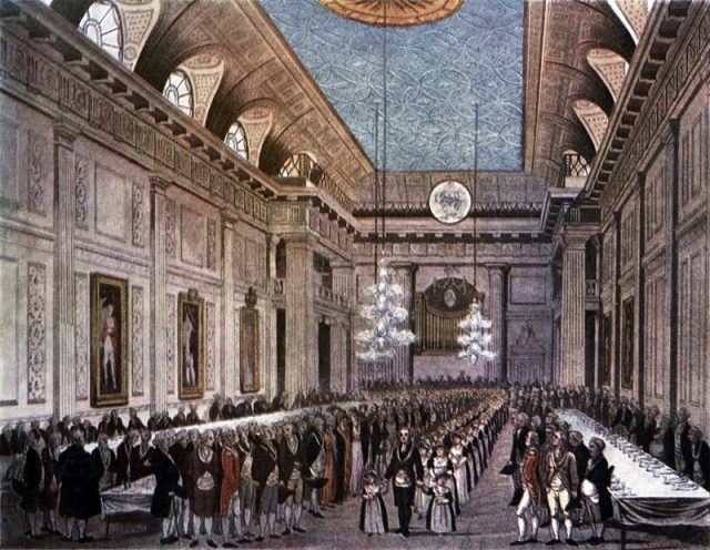 Freemasons Hall, London, c. 1809.