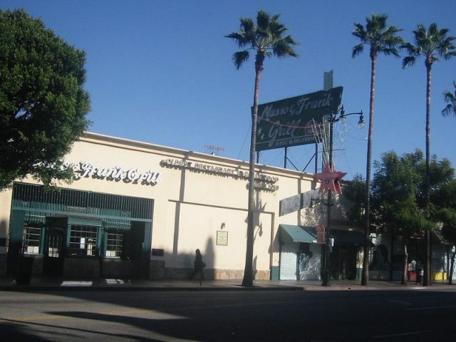 Exterior of Musso & Frank Grill