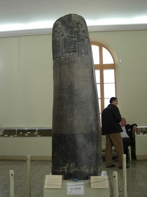 Code of Hammurabi (Copy in National Museum of Iran). Photo by xiquinhosilva CC BY 2.0