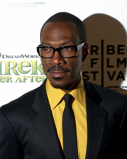 Eddie Murphy at the Tribeca Film Festival for Shrek Forever After in 2010. Photo by David Shankbone – flickr CC BY 2.0