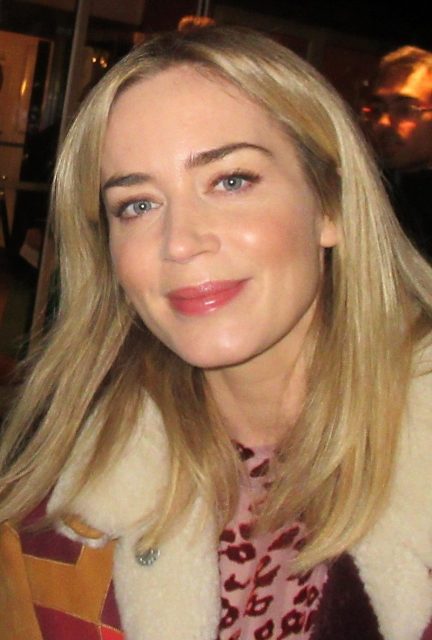 Emily Blunt, star of ‘Devil Wears Prada,’ ‘Edge of Tomorrow,’ ‘Sicario,’ ‘The Girl on the Train,’ ‘A Quiet Place,’ and ‘Mary Poppins Returns.’ NYC Nov. 18. Photo by Greg 2600 CC BY-SA 2.0