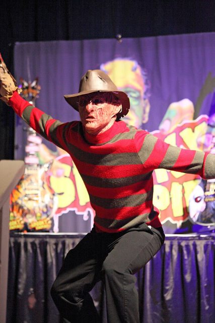 Freddy Krueger as seen during a costume contest at Spooky Empire Ultimate Horror Weekend 2014 in Orlando, Florida. Photo by Sam Howzit CC BY 2.0