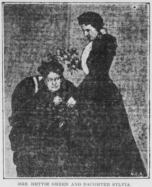 Hettie Green and her daughter Sylvia.