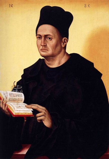 Portrait of a monk of the Benedictine Order, 1484.