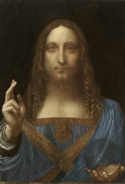 Salvator Mundi by Leonardo da Vinci, c.1500.