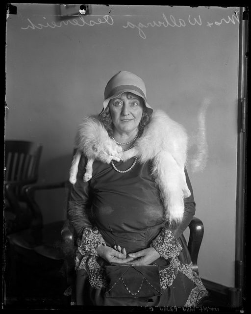 Portrait of Walburga Oesterreich, circa 1930.