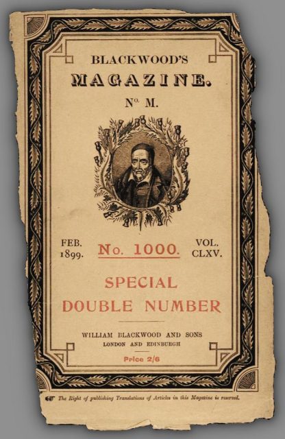 Blackwood’s Magazine – 1899 February’s cover.