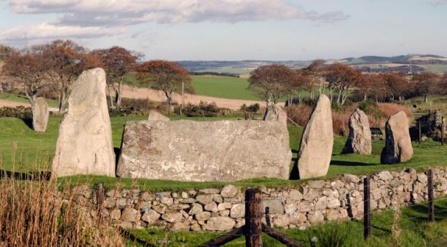 Easter Aquhorthies recumbent stone circle. Photo by stu smith CC BY SA 2.0